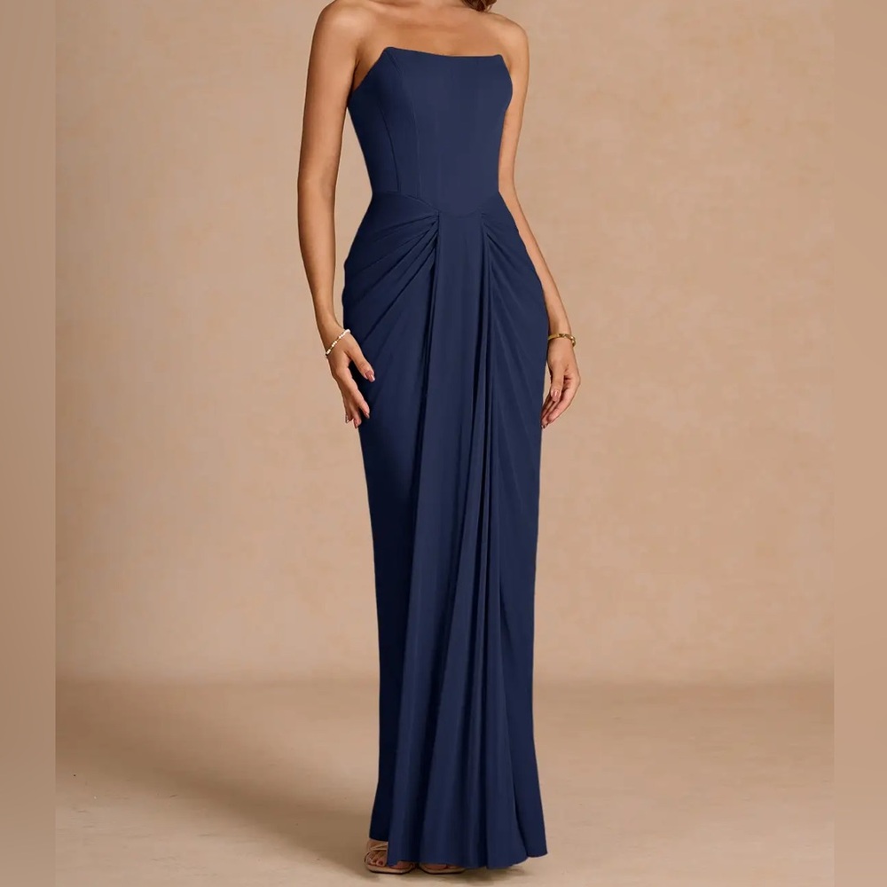 Anais Navy Maxi Dress NWT